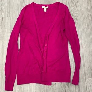 Forever 21 hot pink cardigan small size